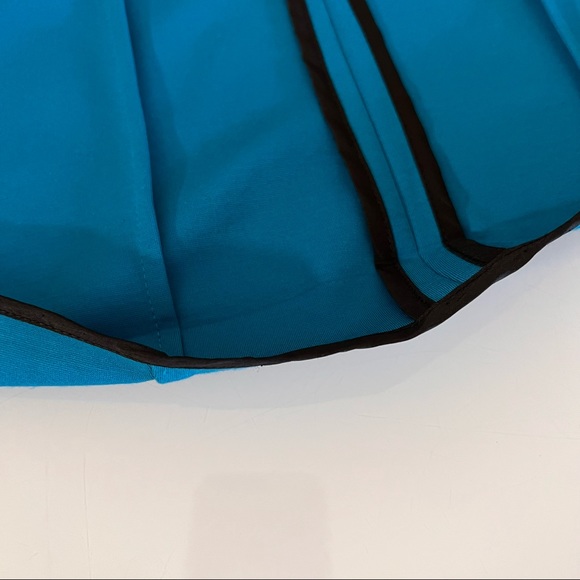 BEBE | Blue tuxedo style shoulder pad vintage spring summer designer blazer - Picture 12 of 16